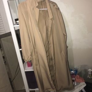 Nude trench coat